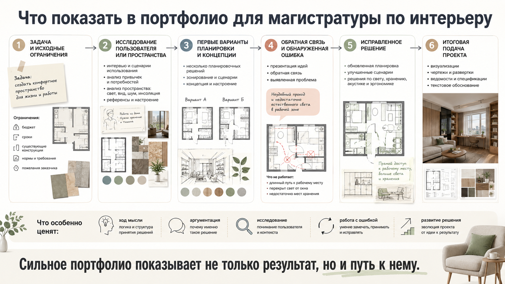 Папка работ не всегда показывает сложности.